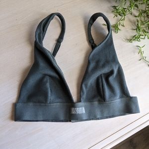 skims • cotton plunge bralette • deep sea